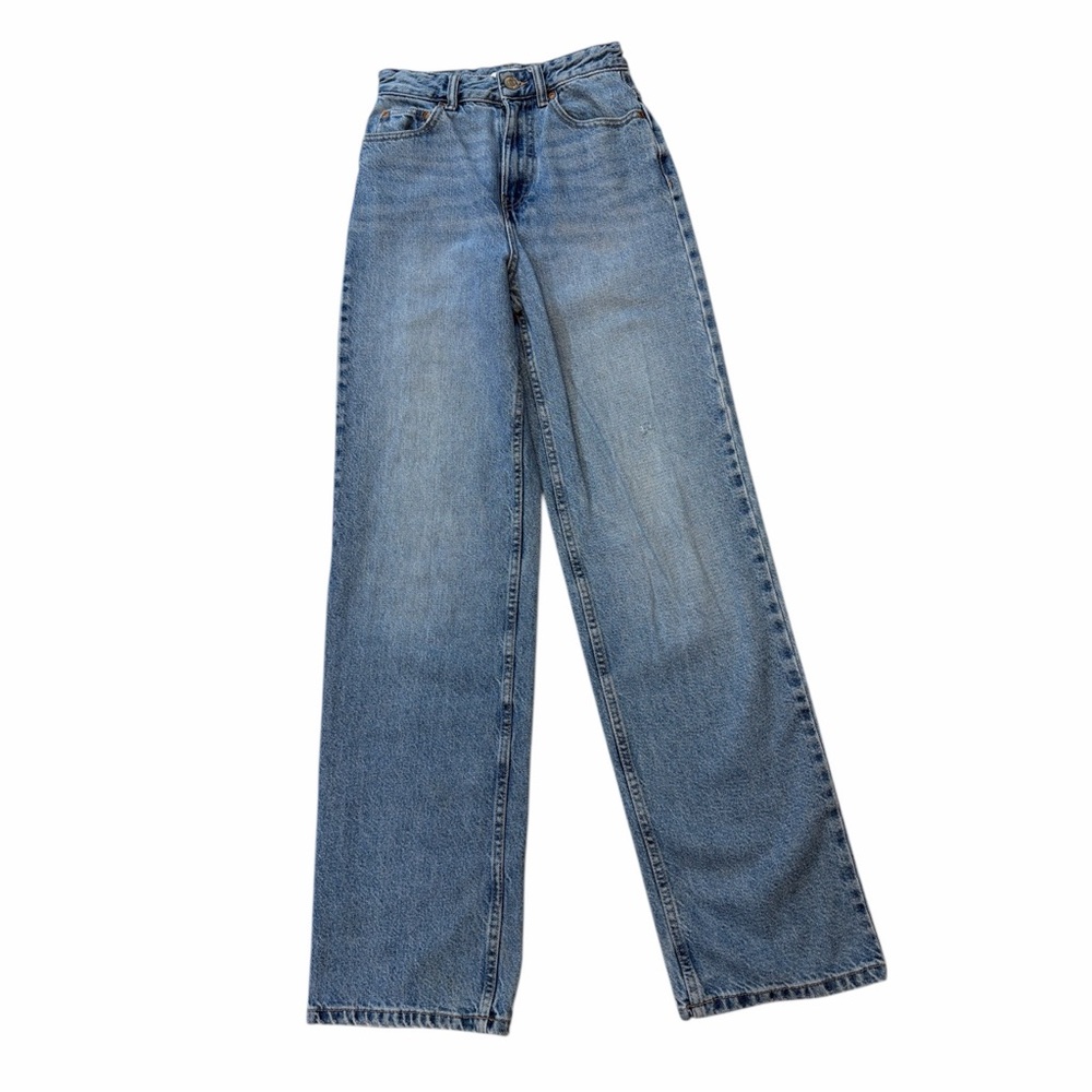 Pull&Bear Blue Wide Leg Jeans